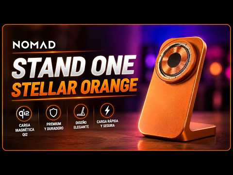 NOMAD Stand One Stellar Orange, we review the most beautiful and efficient wireless charger on th...