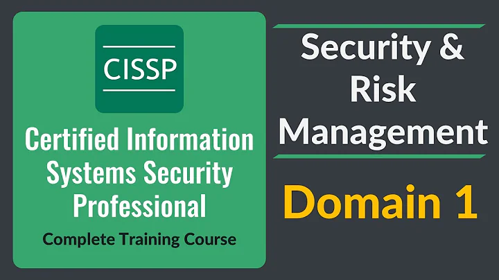 CISSP Domain 1 Security and Risk Management