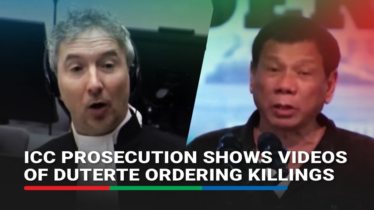 ICC prosecution inilabas ang mga video ng umano’y pag-utos ni Duterte na pumatay | ABS-CBN News