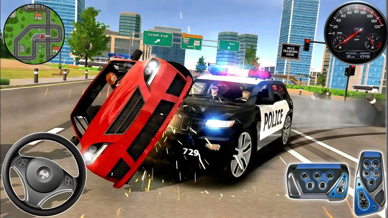 Police Car Chase Simulator – High Speed Criminal Hunt 🚔🔥 | Android ...