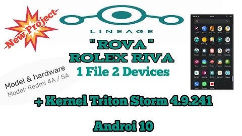 Review Rom Lineage Os 17.1 Unofficial " ROVA" || Rolex + Riva..Redmi 4A + Redmi 5A Android 10