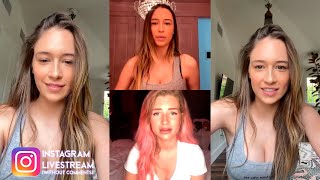 Elsie Hewitt Live with Lottie Moss - Instagram Livestream - April 17, 2020