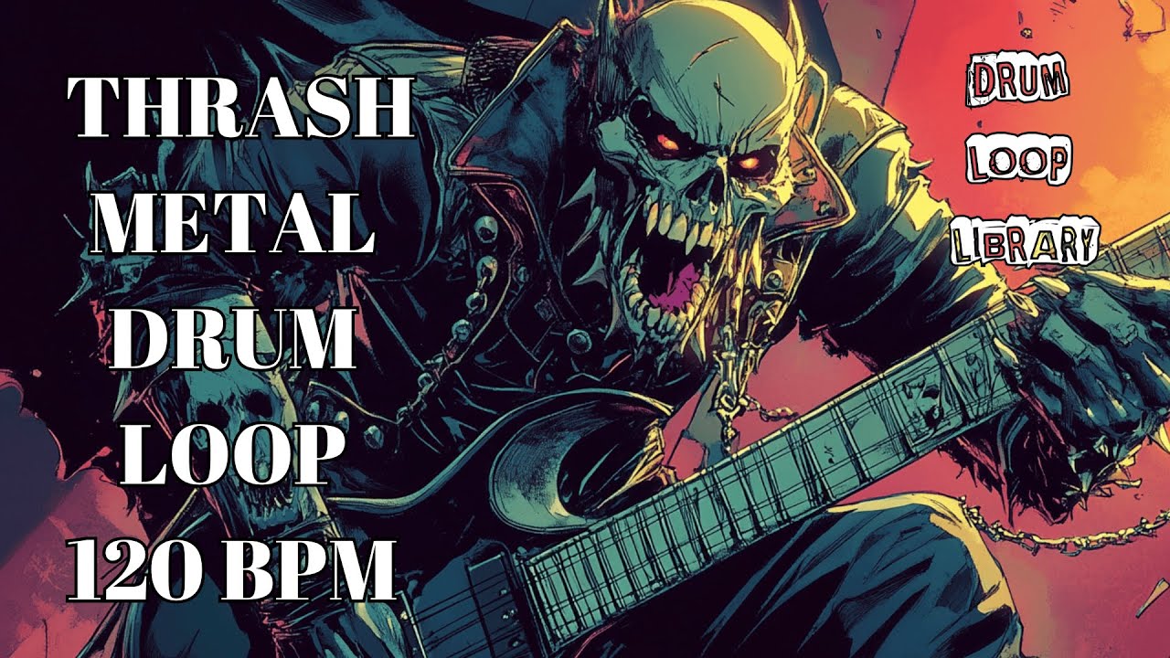 120 BPM Thrash Metal Drum Track – Classic Gallop with Controlled Power