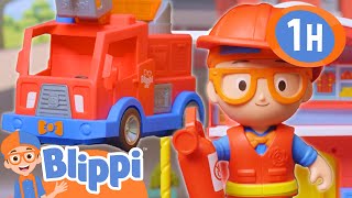 Toy Firetruck Song | Blippi Toy Play Learning | Best Cars & Truck Videos For Kids