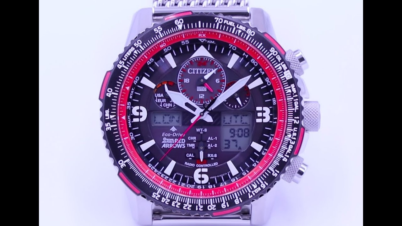 CITIZEN Promaster LIMITED RED ARROWS Skyhawk watch Unboxing Review JY8079-76E - YouTube
