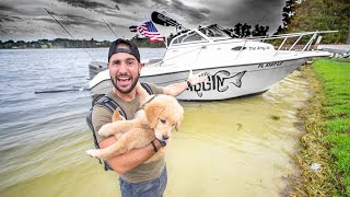 Staying OverNight on Survival Boat During HURRICANE!!! (70+mph Winds!!)