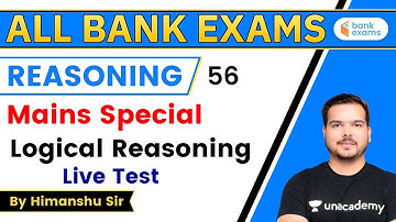 10:00 AM - For All Bank Exams | Reasoning by Himanshu Gajendra | Logical Reasoning
