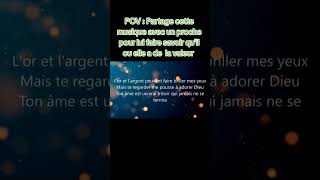 Tu as de la valeur au yeux de Dieu. #jesusfirst #gospelmusic #louange #Amour #fypシ゚viral #pourtoi.