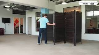 Folding Wicker Screens Establish Privacy Both Indoors & Outdoors