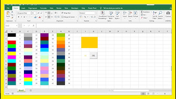 VBA Excel การแสดงสีพื้นด้วย ColorIndex