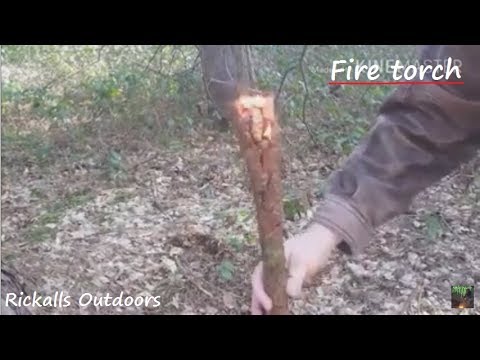 How to make a easy fire torch