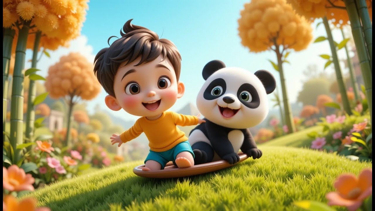 Panda Bear, Panda Bear, Spin Around Rhyme Song | Popular Nursery Rhyme & Sing-Along