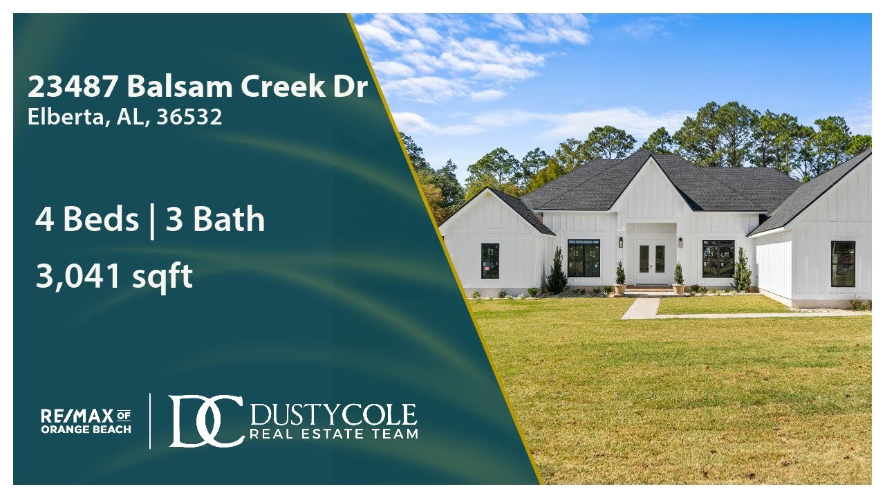 23487 Balsam Creek Drive Elberta, AL 36532 YouTube