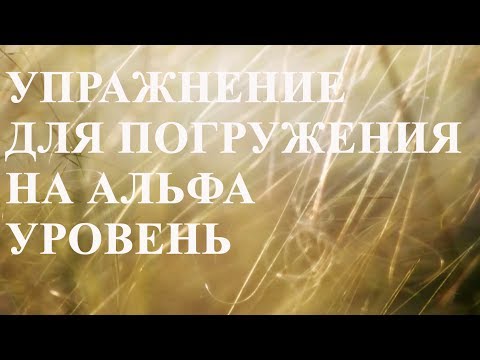 Альфа уровень - упражнение для погружения сознания по методу Сильва