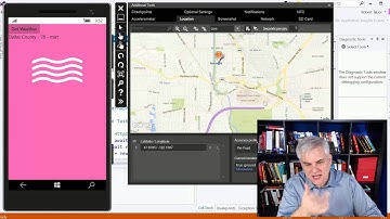 Windows 10 development for absolute beginners UWP Weather   Testing Location in the Phone Emulator