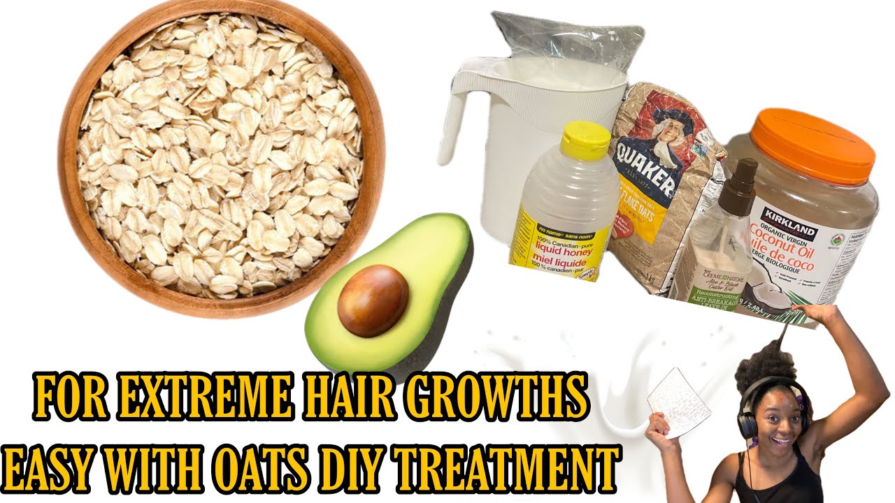 DIY OATMEAL HAIR TREATMENT FOR EXTREME HAIR GROWTH ft. Creme of Nature