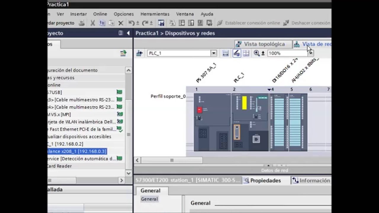 CONEXION SIEMENS S7 300 A ETHERNET