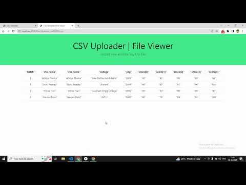 CSV Uploader | Node | MongoDB