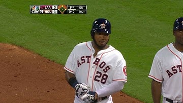 LAA@HOU: Singleton earns first RBI with a walk