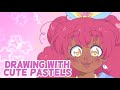 Art Talk 3 🌸 Drawing with pastel colors 🌸