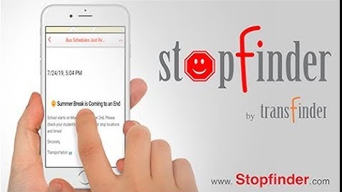 Stopfinder – The All-in-One Parent App for School Bus Route and Stop Information