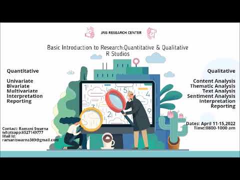 Basic Introduction to Research Quantitative & Qualitative using R Studios