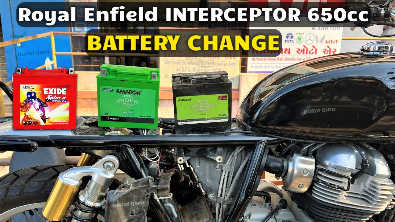 Royal Enfield Interceptor 650 Battery Change Remove, Installation