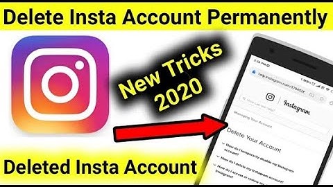 How to delete instagram account permanently mobile phone? Easy video|2020