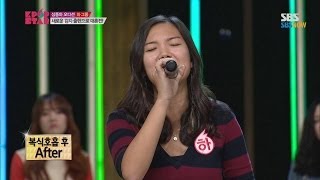 SBS [K-Pop Star 3] - Abigail Kim, a massive improvement through diaphragmatic breathing alone