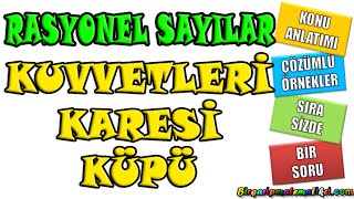Rasyonel Sayıların Kuvvetleri Karesi Küpü Konu Ve Çözümlü Örnekler