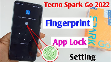 Tecno Spark go 2022 fingerprint app lock / tecno Spark go 2022 app me fingerprint lock Kaise lagaye