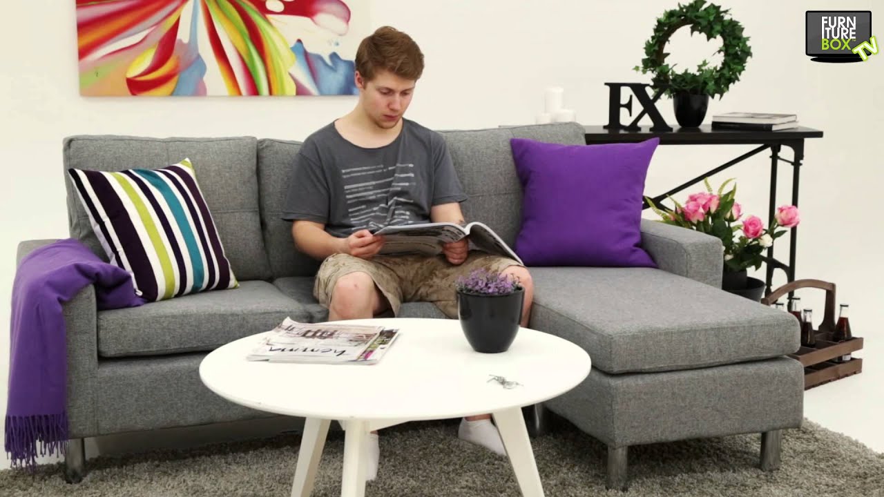 VERMONT Vändbar Divansoffa Grå