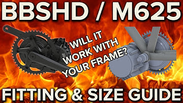 How to fit a BBSHD motor! Size guide to the Bafang BBSHD / M625