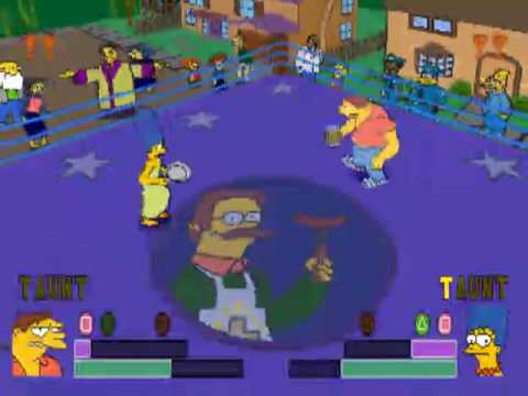 The simpsons wrestling video game The simpsons wrestling video game