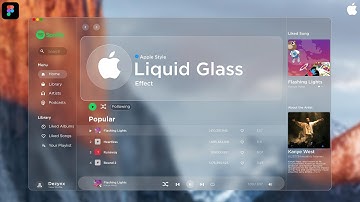 Apple Style Liquid Glass Ui design in Figma | Figma Tutorial