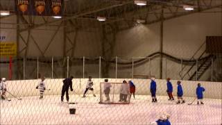 1 vs 1 or 2 vs 2 Hockey drill practices