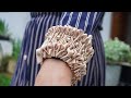 Smocking in Fashion Design: Beaded Cuffs with Embroidery Technique