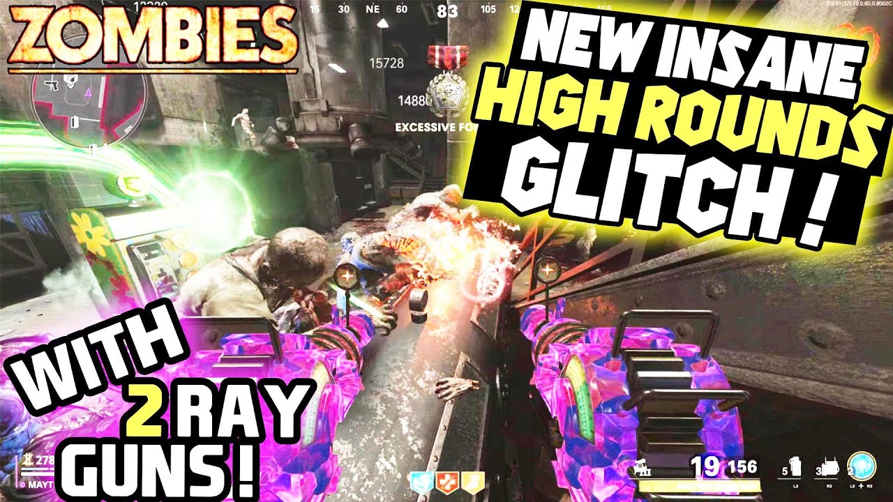 Cold War Zombie Glitches New INSANE High Rounds GLITCH With 2 RAY GUNS !! Super Easy XP GLITCH
