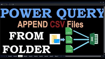 Append Data From Folder / Combine CSV Files by using Power Query