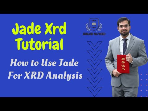 Jade Xrd Tutorial How to Use Jade For XRD Analysis