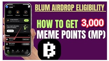 How To Earn 3,000 Blum Meme Points without wasting TON | How to be eligible for Blum Airdrop | #Blum