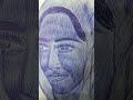 #blue ball pen portrait#utubeshorts #utubevedios #shortfeed #gillani art#smooth shadding