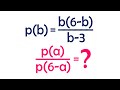 Найдите значение выражения (p(a))/(p(6-a)), если p(b)=(b(6-b))/(b-3)