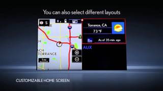 Lexus Customizable Home Screen