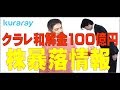 クラレ和解金100億円によるクラレ株の暴落状況速報 の動画、YouTube動画。