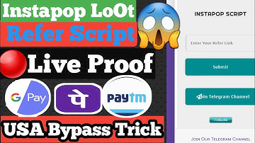 Instapop App Refer Script Trick Instapop App Coin Trick | Riyansh Techno