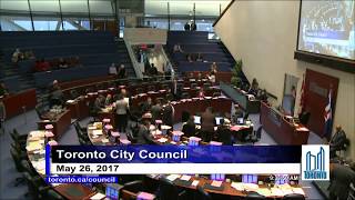 City council, meeting 29, may 26, 2017 agenda and background
materials:
http://app.toronto.ca/tmmis/decisionbodyprofile.do?function=doprepare&meetingid=11859