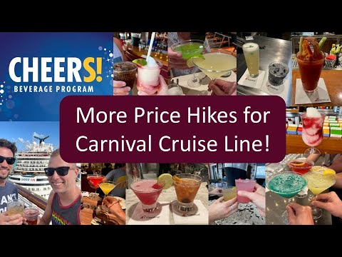 Carnival Cruise Line Raises Price of Popular CHEERS! Drinks Program on Select Sailings
