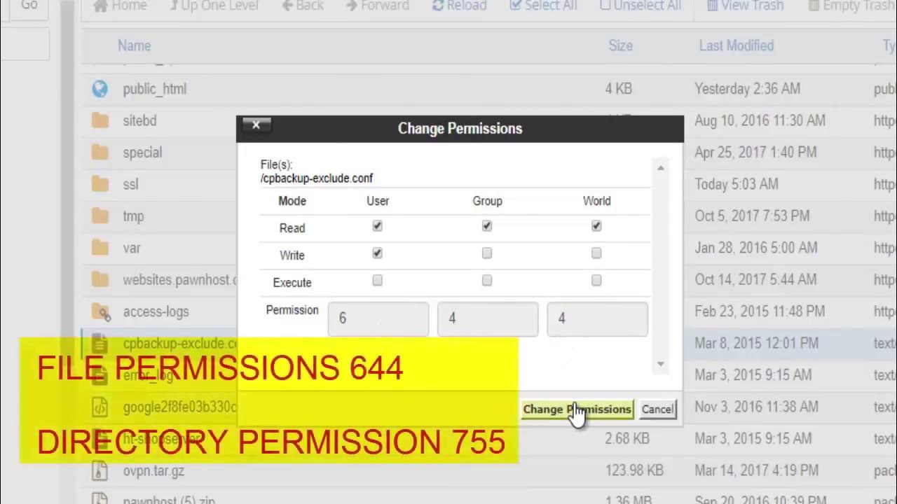 Directory permission linux. Chmod 600. change directory.