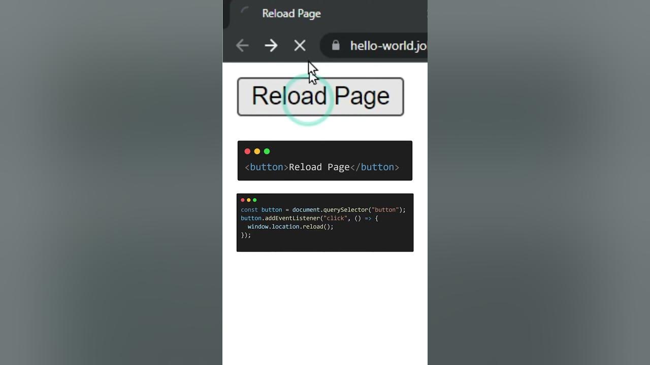 Reload the page